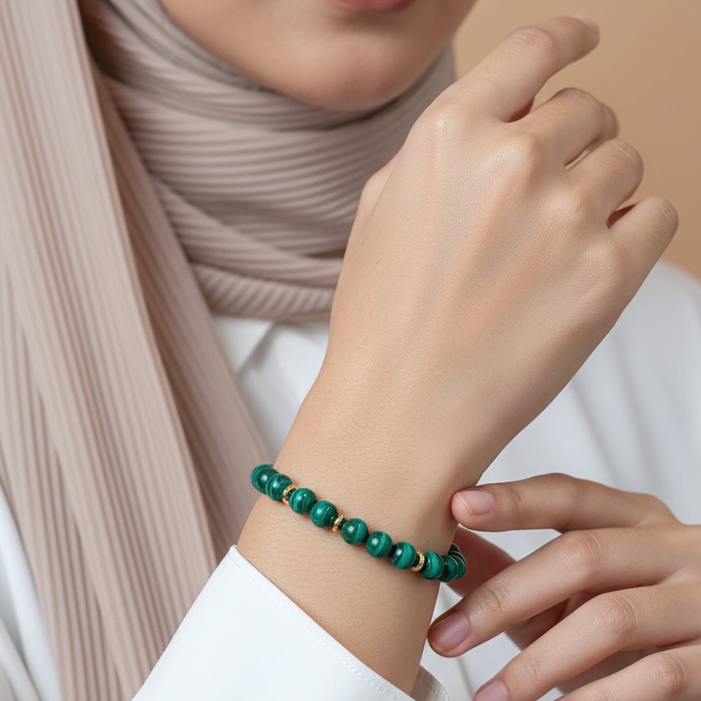 Nature's Sparkle Green Muscovite Adjustable Bracelet